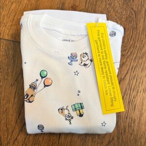 Brand-New Janie and Jack White Two-Piece Sleepwear Set